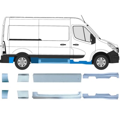 Reparatiepaneel set voor Renault Master 2010- / Links + Rechts / 14926