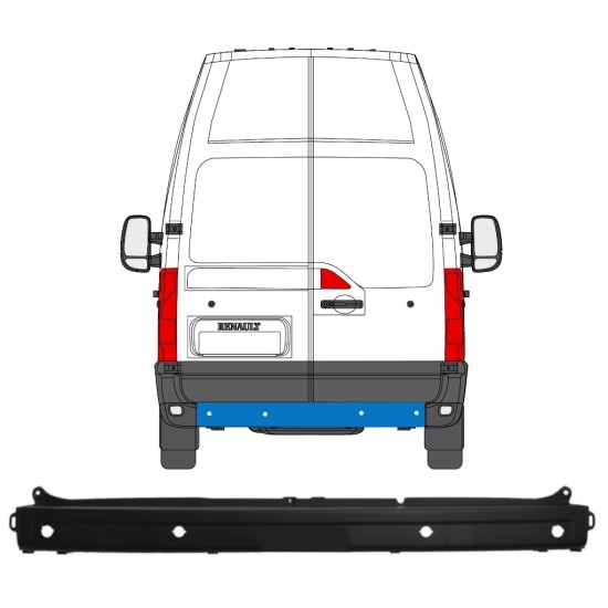 Achterbumper PDC voor Nissan NV400 2010- 16389