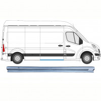 Schuifdeur dorpel reparatiepanel  voor Renault Master 2010- / Rechts 9346