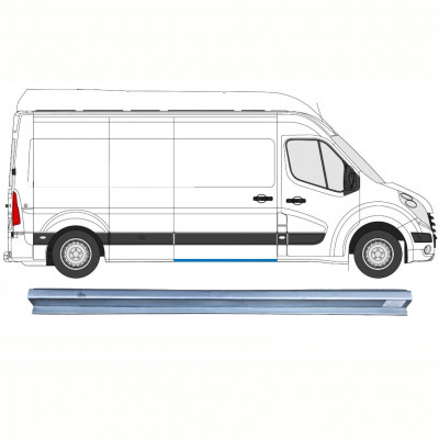 RENAULT MASTER 2010- SCHUIFDEUR DORPEL REPARATIEPANEL / RECHTS