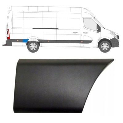 Zijlijst sierlijst achterste spatbord achter wiel voor Nissan NV400 2010- / Rechts 16665
