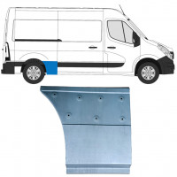 Reparatiepaneel achterste spatbord voorste deel voor Renault Master 2010- / Rechts 12844
