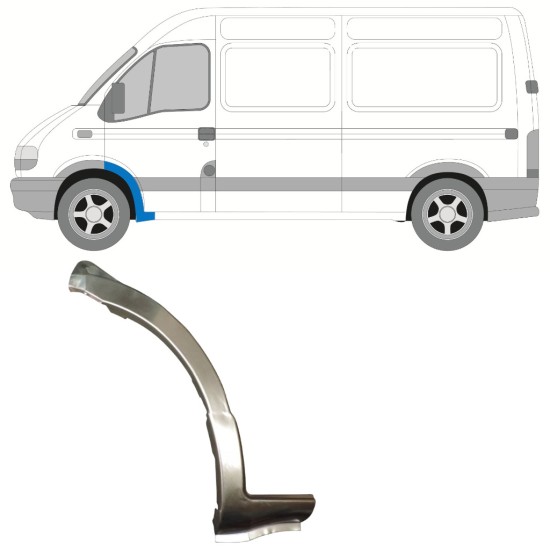Reparatiepaneel voorste spatbord voor Opel Movano 1998-2010 / Links 15359