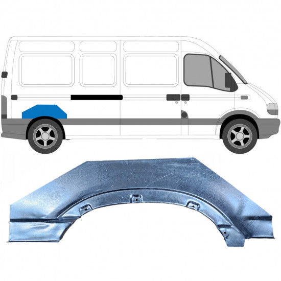 OPEL MOVANO / R MASTER 1998- WIELKAST REPARATIE PANEEL / RECHTS