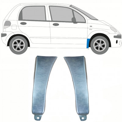 Reparatiepaneel voorspatbord voor Daewoo Matiz 1998-2008 / Links + Rechts / Set 10037