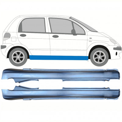 Reparatie dorpel voor Daewoo Matiz 1998-2008 / Links + Rechts / Set 9642