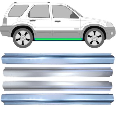 Reparatiepaneel dorpel + binnen reparatiepaneel dorpel voor Ford Maverick 2001-2008 / Links + Rechts / Set 14856