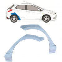 Reparatiepaneel achterspatbord voor Mazda 2 2007-2014 / Set 12641