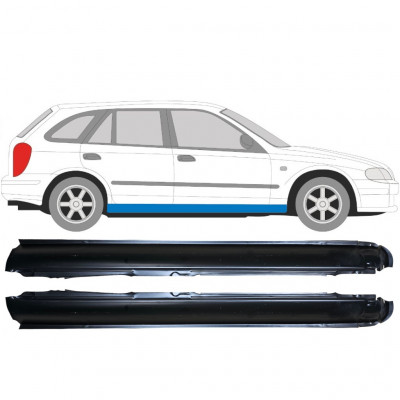 Reparatie dorpel voor Mazda 323F 1998-2004 / Links + Rechts / Set 9172