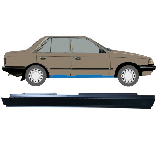 Volledige dorpel voor Mazda 323 BF 1985-1989 / Rechts 12959