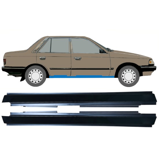 Volledige dorpel voor Mazda 323 BF 1985-1989 / Links / Rechts / Links + Rechts / Set 12961