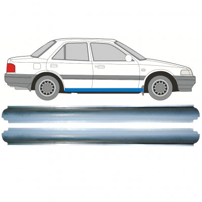 Reparatie dorpel voor Mazda 323 BG 1989-1994 / Links = Rechts (symmetrisch) / Set 9877