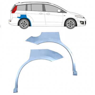 Reparatiepaneel achterspatbord voor Mazda 5 2005-2010 / Links + Rechts / Set 9192