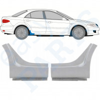 Reparatiepaneel uiteinde dorpel voor Mazda 6 2002-2007 / Links + Rechts / Set 9989