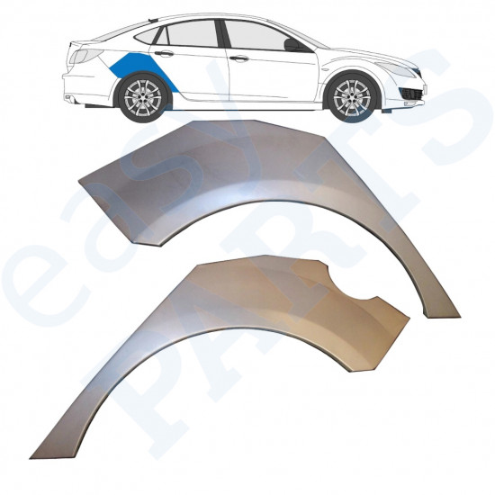 Reparatiepaneel achterspatbord voor Mazda 6 2007-2012 / Links + Rechts / Set 9762