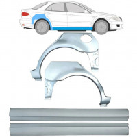 Reparatiepaneel dorpel + achterspatbord voor Mazda 6 2002-2008 / Links + Rechts / Set 9653