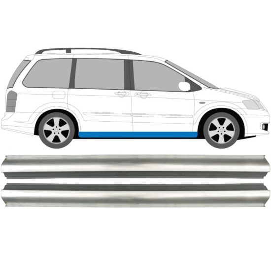 Reparatie dorpel voor Mazda MPV 1999-2006 / Links = Rechts (symmetrisch) / Set 10437