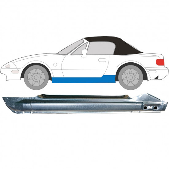 MAZDA MX-5 1989-1998 VOL DORPEL REPARATIEPANEEL / LINKS