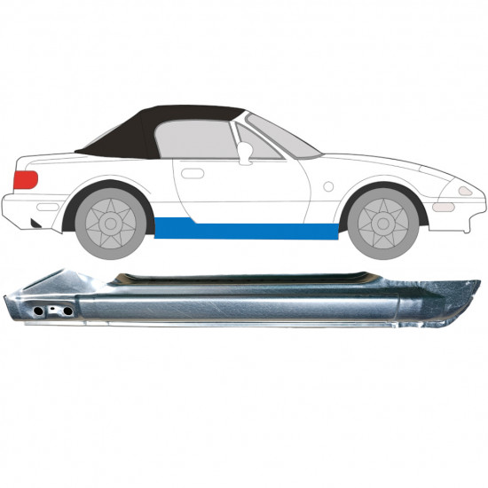 MAZDA MX-5 1989-1998 VOL DORPEL REPARATIEPANEEL / RECHTS