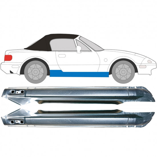 MAZDA MX-5 1989-1998 VOL DORPEL REPARATIEPANEEL / SET