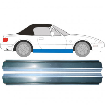 Reparatie dorpel voor Mazda MX-5 1989-1998 / Links = Rechts (symmetrisch) / Set 9509