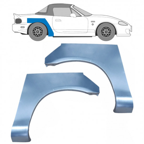 Reparatiepaneel achterspatbord voor Mazda MX-5 1998-2005 / Links + Rechts / Set 9270