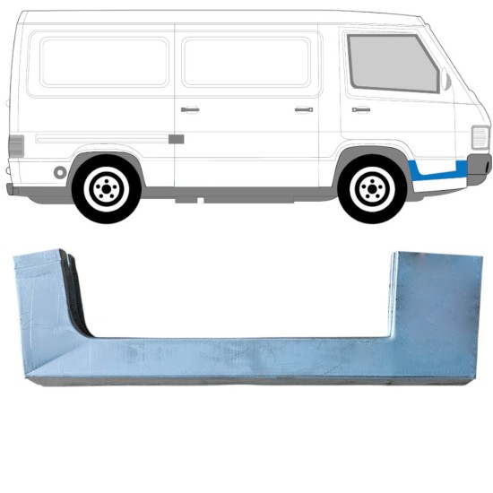 Reparatie dorpel voorste deuren voor Mercedes MB 100 1988-1996 / Rechts 16857