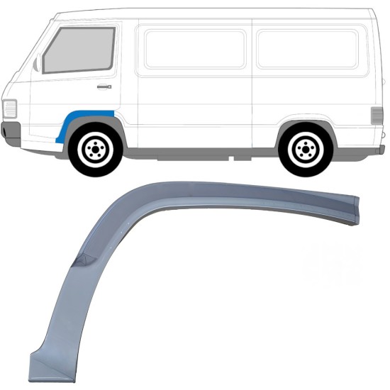 Reparatiepaneel voorste spatbord voor Mercedes MB 100 1988-1996 / Links 16860