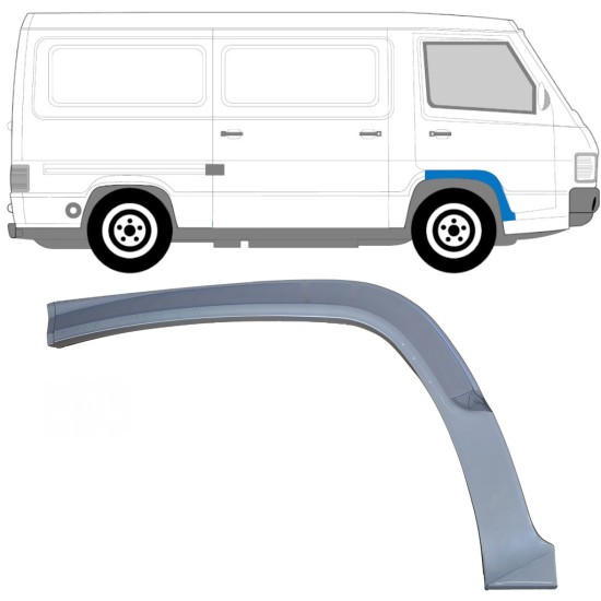 Reparatiepaneel voorste spatbord voor Mercedes MB 100 1988-1996 / Rechts 16859