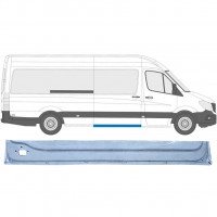 Schuifdeur reparatiepaneel binnen voor Mercedes Sprinter 2006- / Rechts 9035