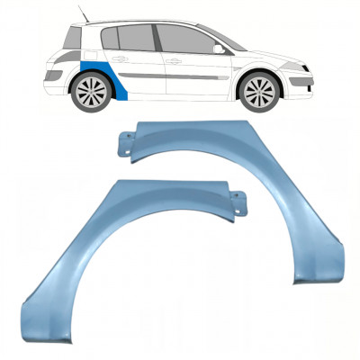 Reparatiepaneel achterspatbord voor Renault Megane 2002-2008 / Links + Rechts / Set 10205