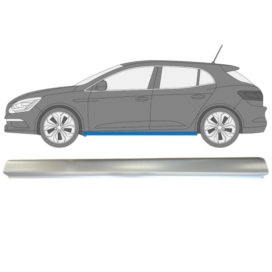Reparatie dorpel voor Renault Megane 2016- / Links 15008
