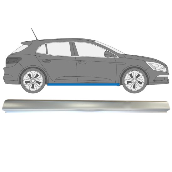 Reparatie dorpel voor Renault Megane 2016- / Rechts 15010
