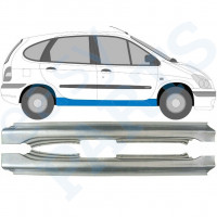 Reparatie dorpel voor Renault Megane / Scenic 1995-2003 / Links + Rechts / Set 10117