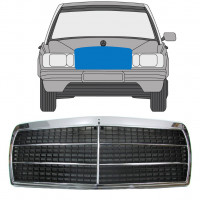 Grill voor Mercedes 190 W201 1982-1993 7516