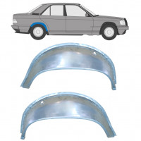 Binnenste reparatiepaneel achter wielkast voor Mercedes 190 1982-1993 / Links + Rechts / Set 9837