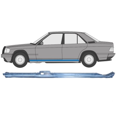Reparatiepaneel bovenste deel dorpel voor Mercedes 190 W201 1982-1993 / Links 15128