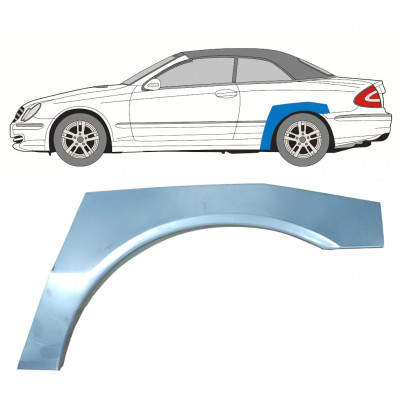 Reparatiepaneel achterspatbord voor Mercedes CLK A209 2003-2009 / Links / CABRIO /  7687