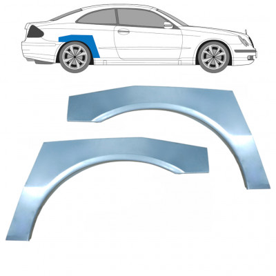 Reparatiepaneel achterspatbord voor Mercedes CLK 2002-2009 / Links + Rechts / Set 9175