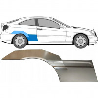 Reparatiepaneel achterspatbord voor Mercedes CL203 2000-2008 / Rechts / Set 10007