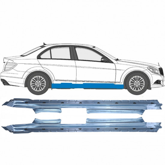 MERCEDES C-CLASS 2007-2014 VOL DORPEL REPARATIEPANEEL / SET