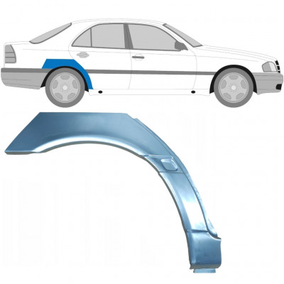 MERCEDES C-CLASS 1993-2001 WIELKAST REPARATIE PANEEL / RECHTS