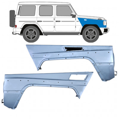 MERCEDES G CLASS W463 GELENDA 1997- VOORZIJDE FENDER VOOR FENDER / PAAR