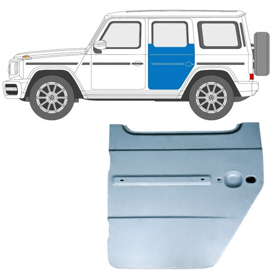 Hoge reparatie paneel achterste deuren voor Mercedes G-Class W464 2018-2024 / Links 12904