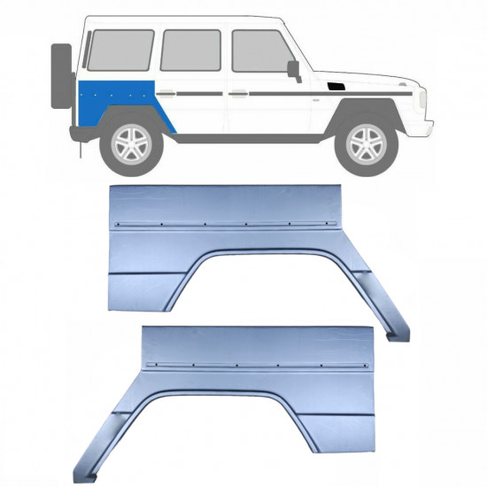 Reparatiepaneel achterspatbord voor Mercedes G-Class 1979- / Links + Rechts / Set 9535