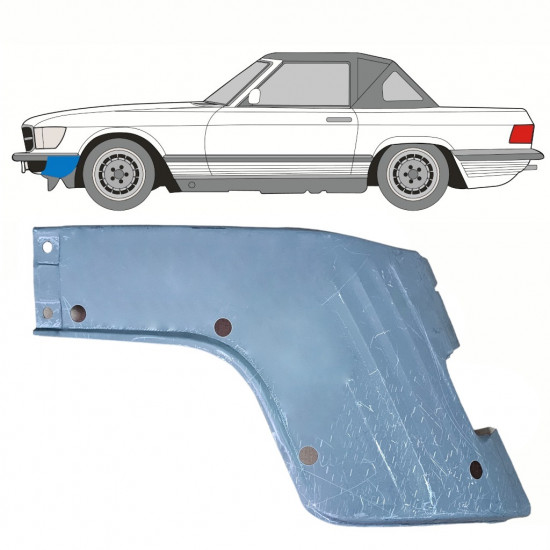 Reparatiepaneel voorspatbord voor Mercedes Sl-class 1971-1989 / Links 10295