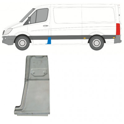 MERCEDES SPRINTER 2006- PIJLER REPARATIE PANEEL / LINKS