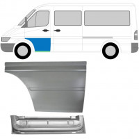 Binnen + buiten reparatiepaneel voor deur voor Mercedes Sprinter 1995-2006 / Links / Set 9154