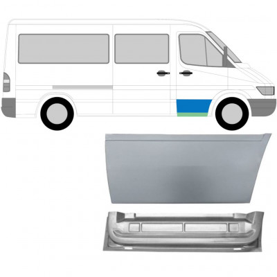 Reparatiepaneel voor deur voor Mercedes Sprinter 1995-2006 / Rechts / Set 10563
