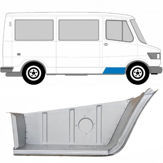 Reparatie voorste trap voor Mercedes T1 1977-1996 / Rechts 9070